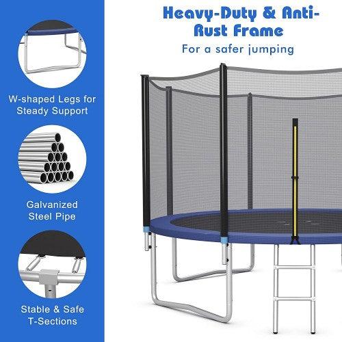 Toytexx Outdoor Trampoline ; Safety Enclosure Net ; 6FT/8FT/10FT/12FT/14FT/16FT - Toytexx Toytexx Outdoor Trampoline ; Safety Enclosure Net ; 6FT/8FT/10FT/12FT/14FT/16FT - Toytexx
